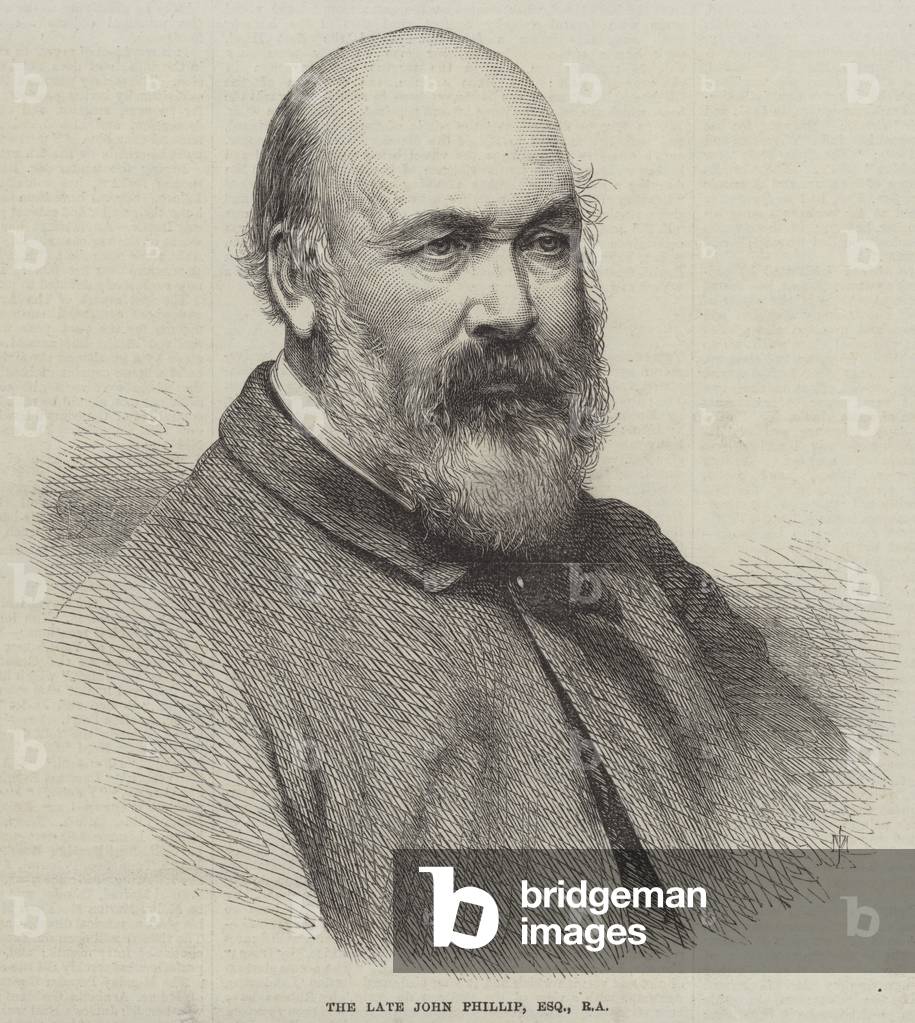 The late John Phillip, Esquire, RA (engraving)