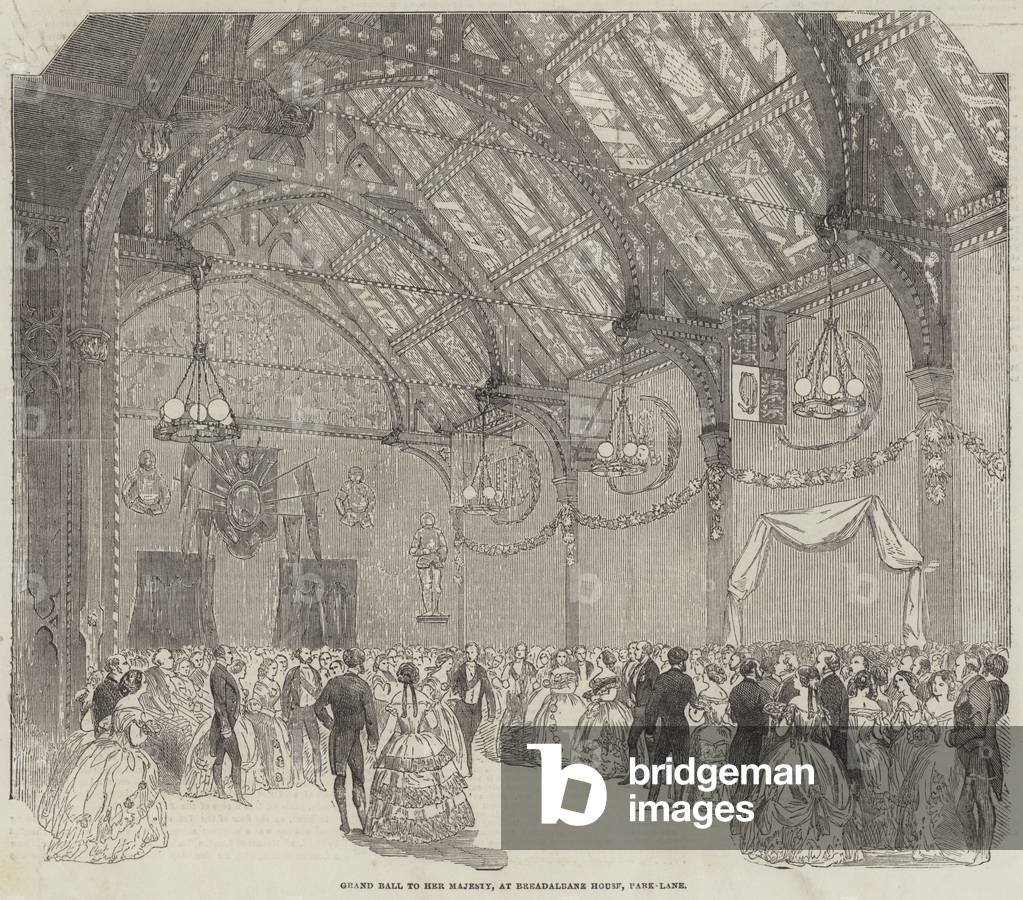 Grand Ball to Her Majesty, at Breadalbane House, Park-Lane (engraving)
