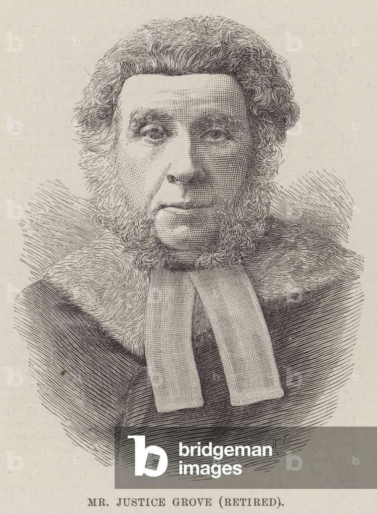 Mr Justice Grove, retired (engraving)