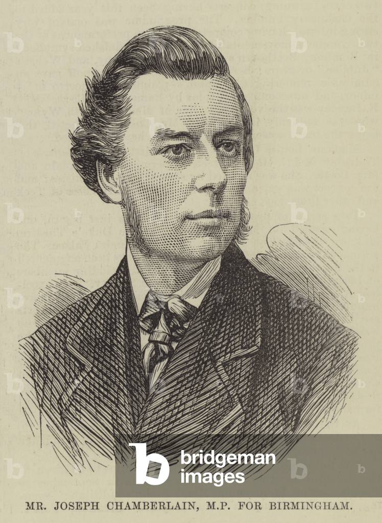 Mr Joseph Chamberlain, MP for Birmingham (engraving)