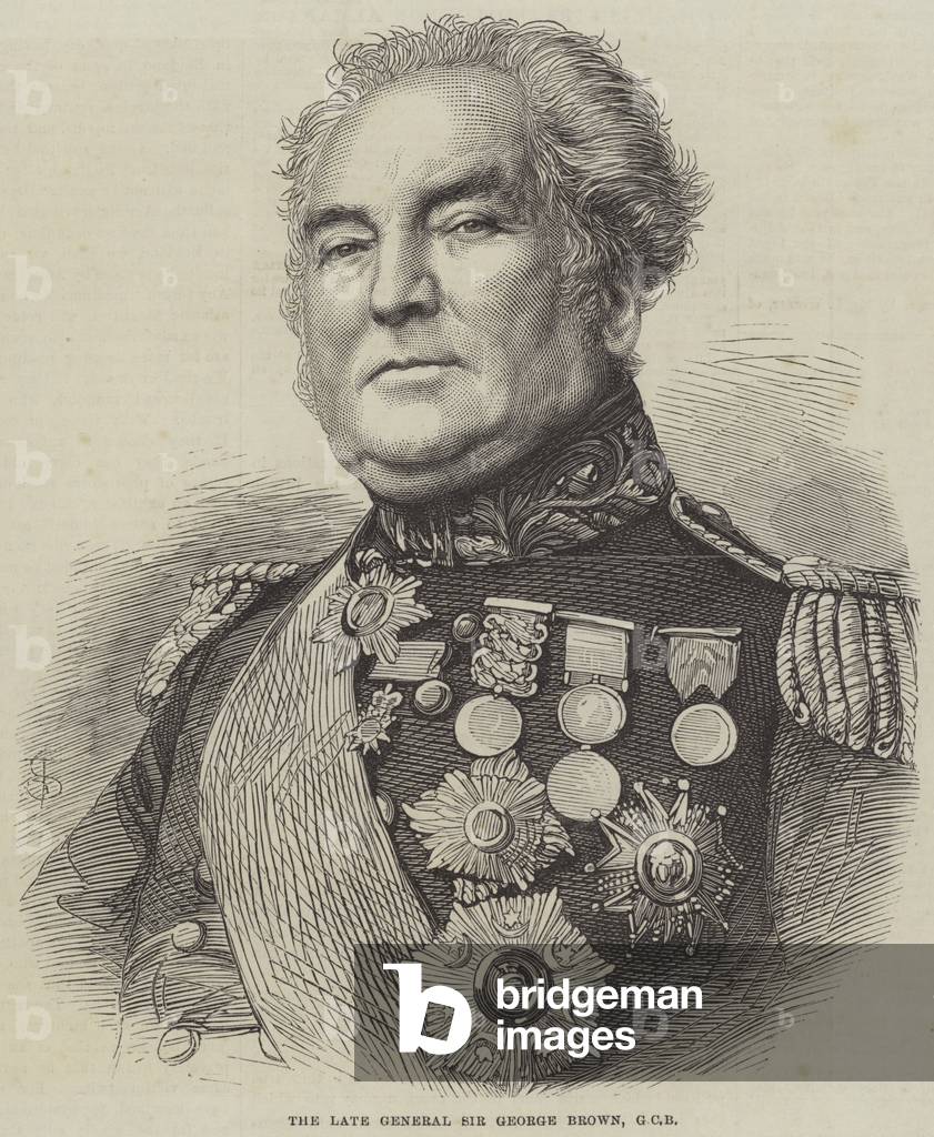 The late General Sir George Brown, GCB (engraving)