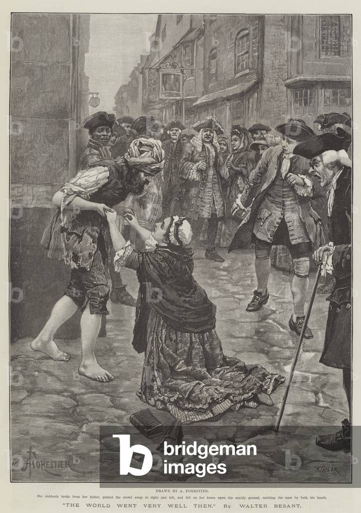 The World Went Very Well Then, by Walter Besant (engraving)