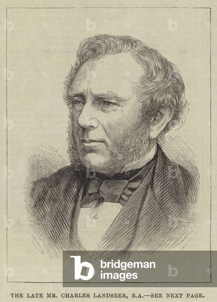 The Late Mr Charles Landseer, RA (engraving)