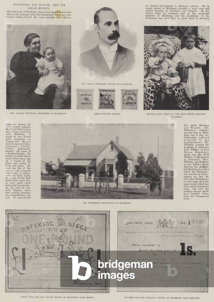 Mafeking, its Mayor, and its Siege-Money (b/w photo)