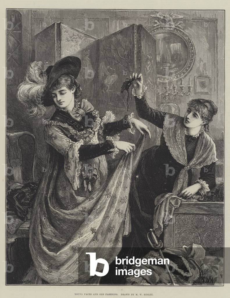 Young Faces and Old Fashions (engraving)