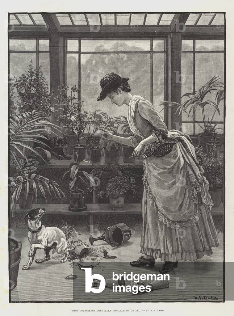 Thus Conscience Does Make Cowards of Us All (engraving)