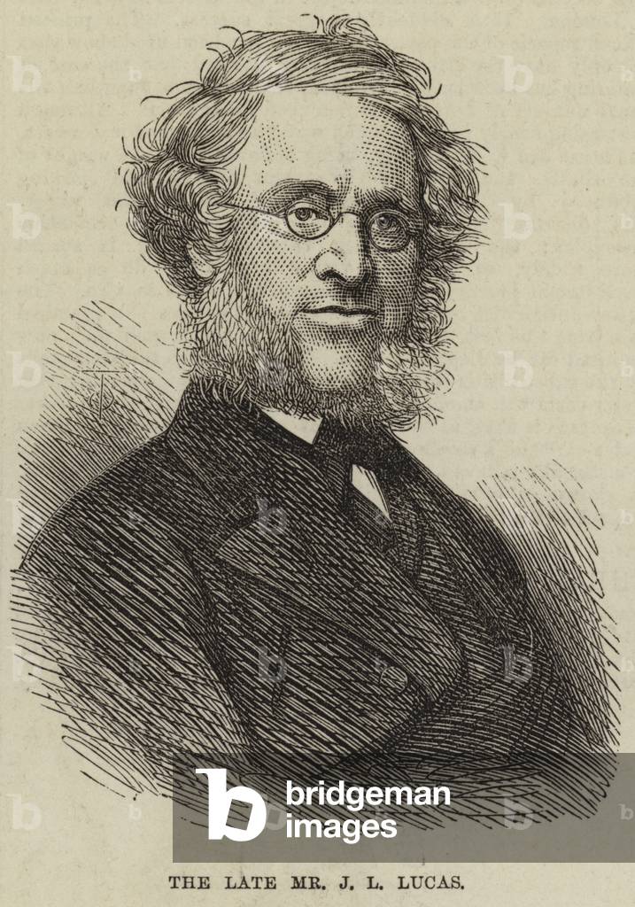 The Late Mr J L Lucas (engraving)