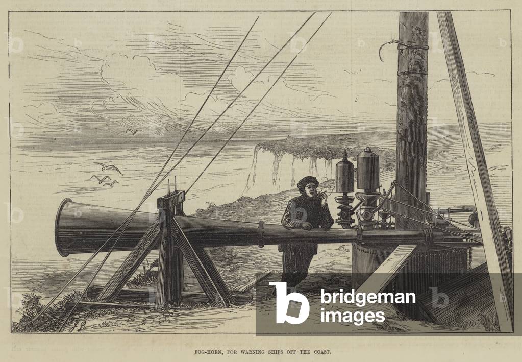Fog-Horn, for Warning Ships off the Coast (engraving)