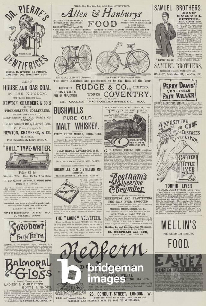 Page of Advertisements (engraving)