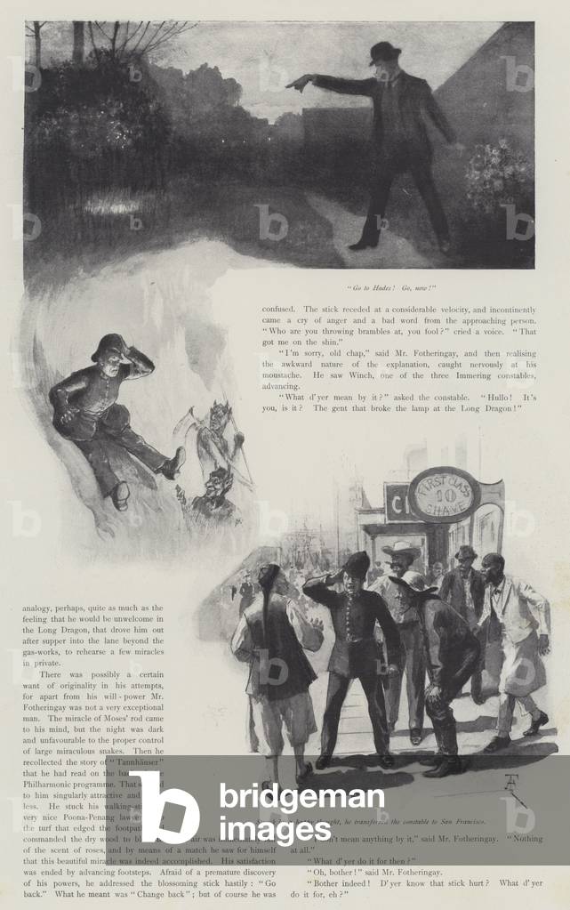 The Man Who Could Work Miracles, by H G Wells (litho)
