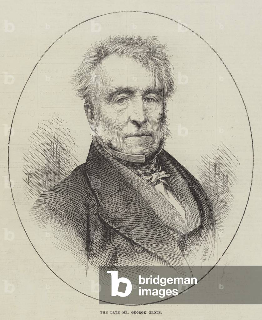 The late Mr George Grote (engraving)