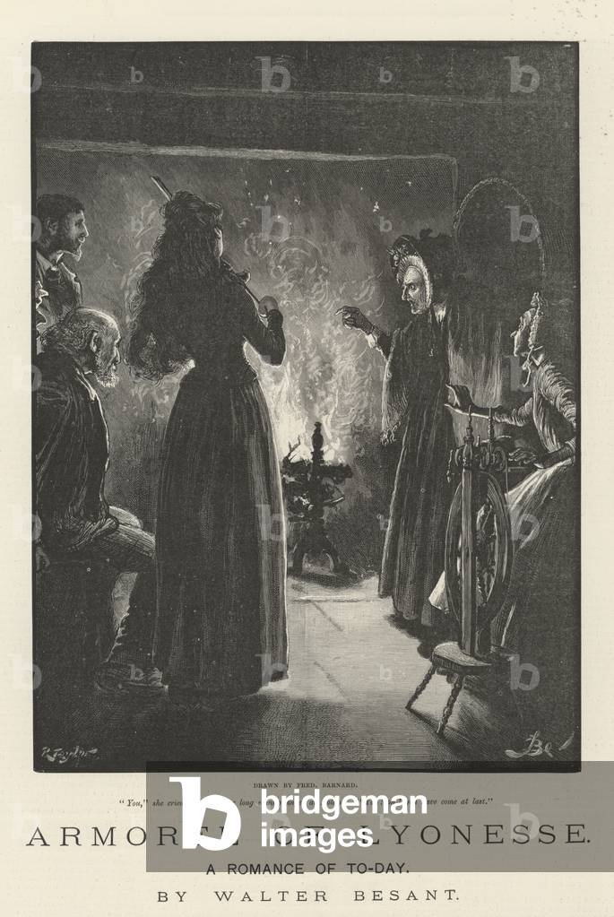 Armorel of Lyonesse, A Romance of To-Day, by Walter Besant (engraving)