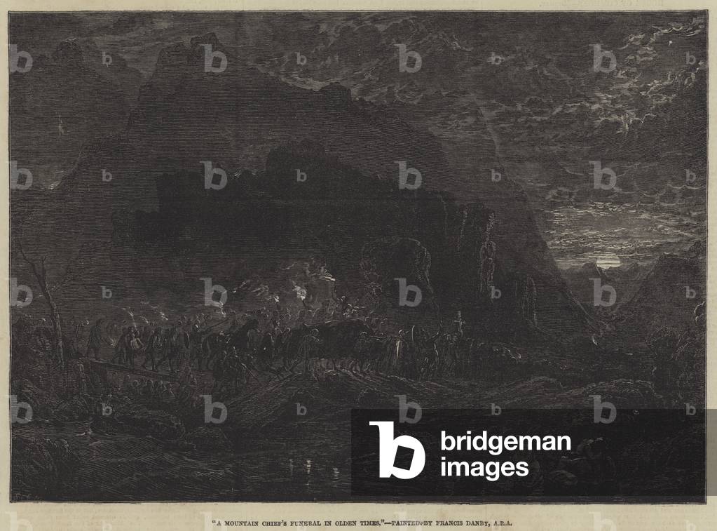 A Mountain Chief's Funeral in Olden Times (engraving)
