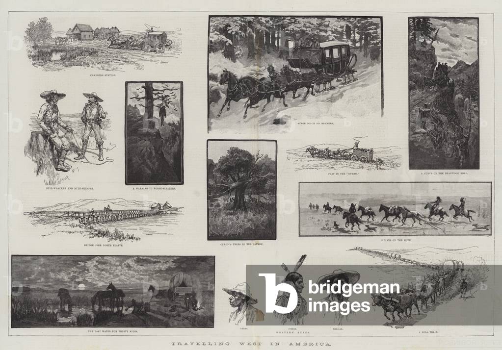 Travelling West in America (engraving)