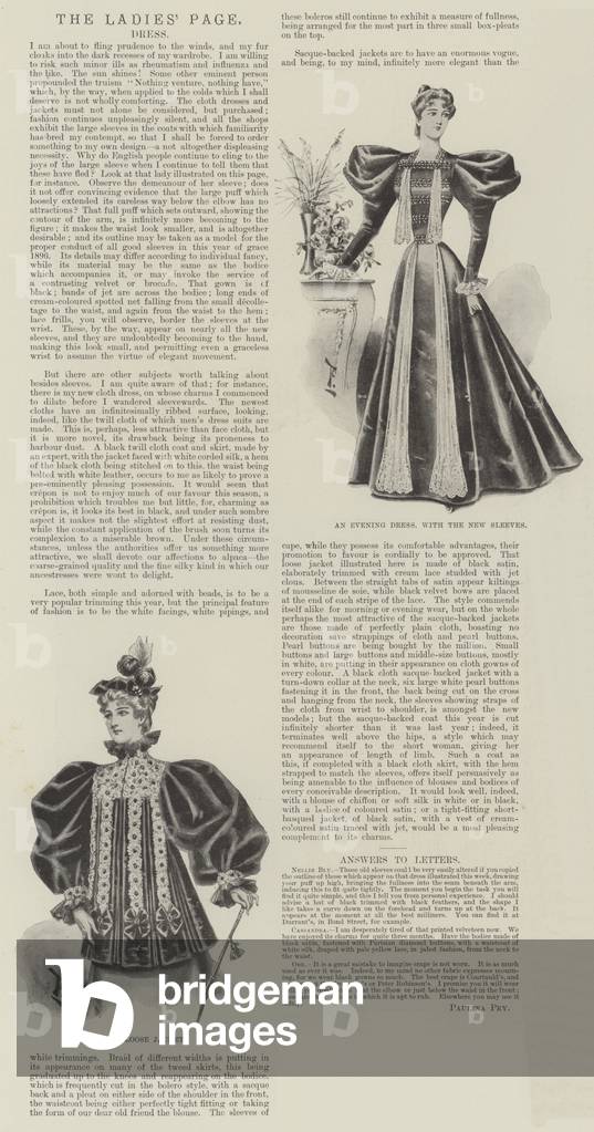The Ladies' Page, Dress (litho)