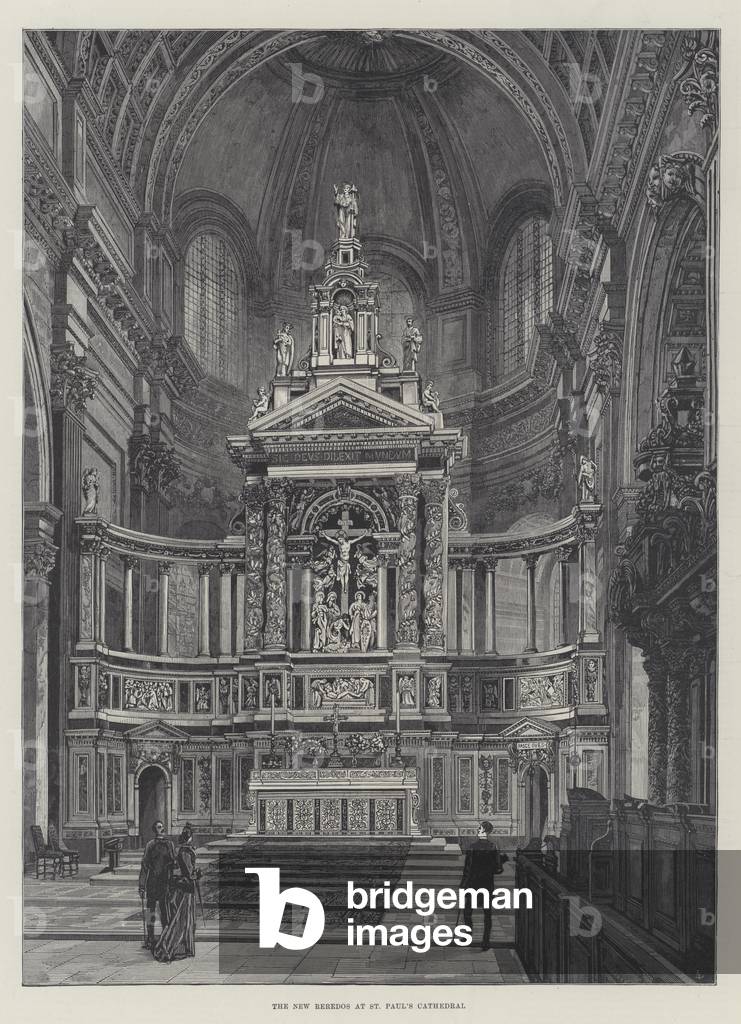 The New Reredos at St Paul's Cathedral (engraving)