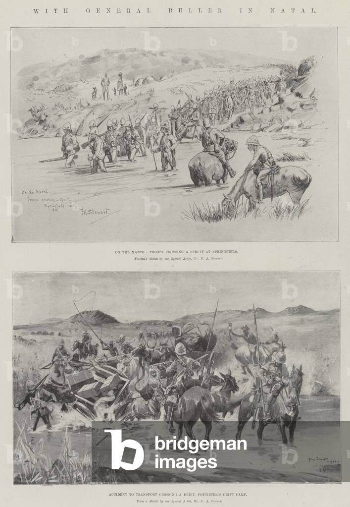 With General Buller in Natal (litho)