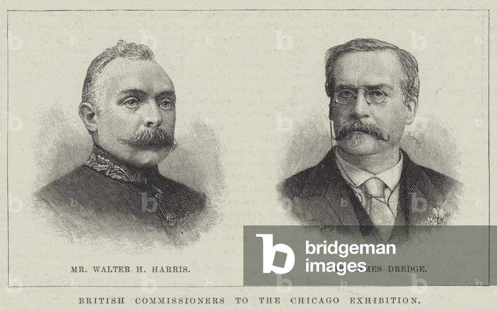 British Commissioners to the Chicago Exhibition (engraving)