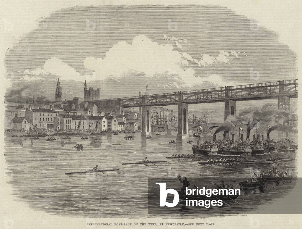 International Boat-Race on the Tyne, at Newcastle (engraving)