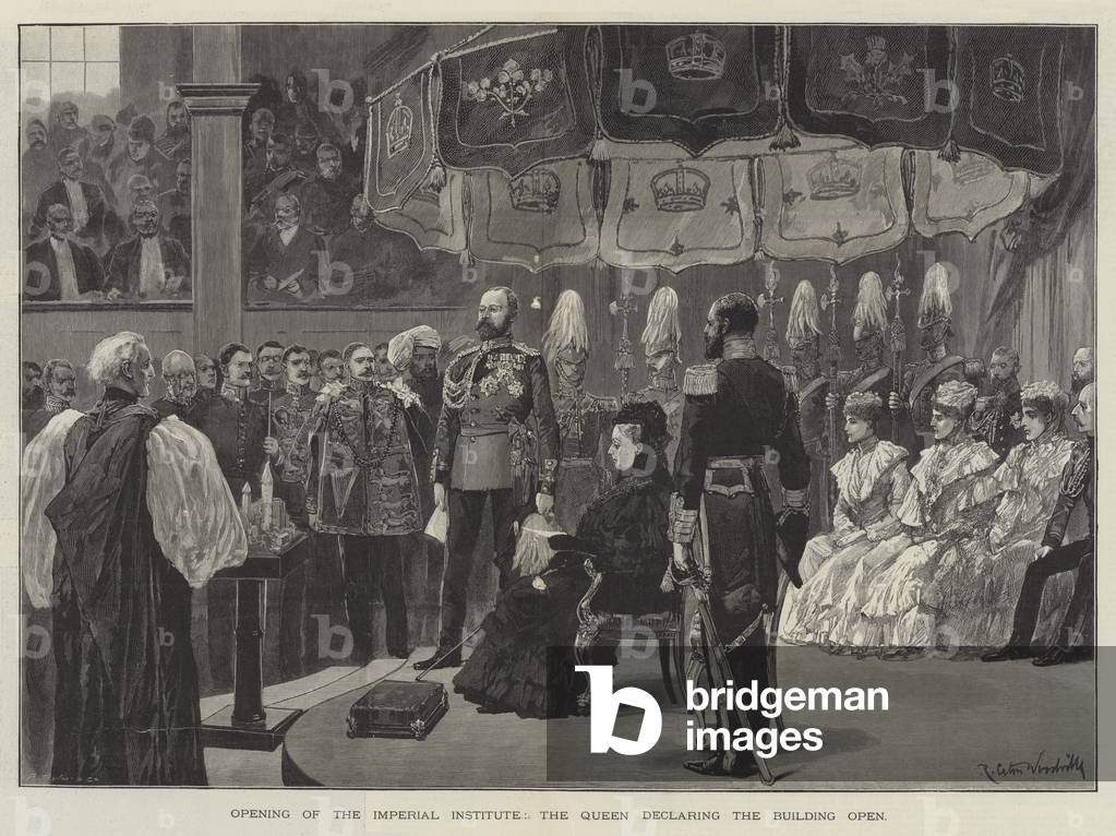 Opening of the Imperial Institute, the Queen declaring the Building Open (engraving)