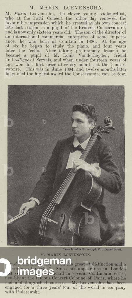M Marix Loevensohn (b/w photo)