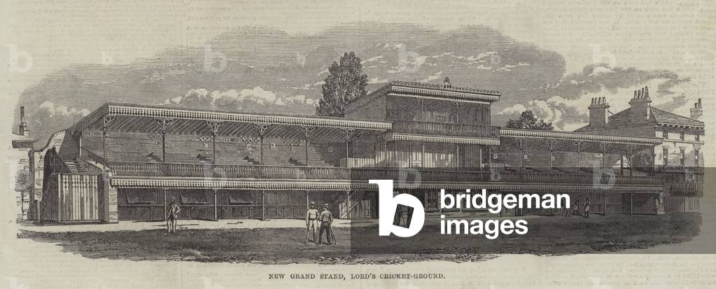 New Grand Stand, Lord's Cricket-Ground (engraving)