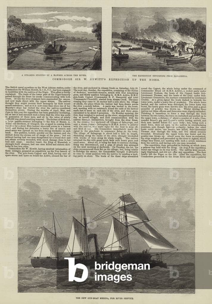 Commodore Sir W Hewitt's Expedition up the Niger (engraving)