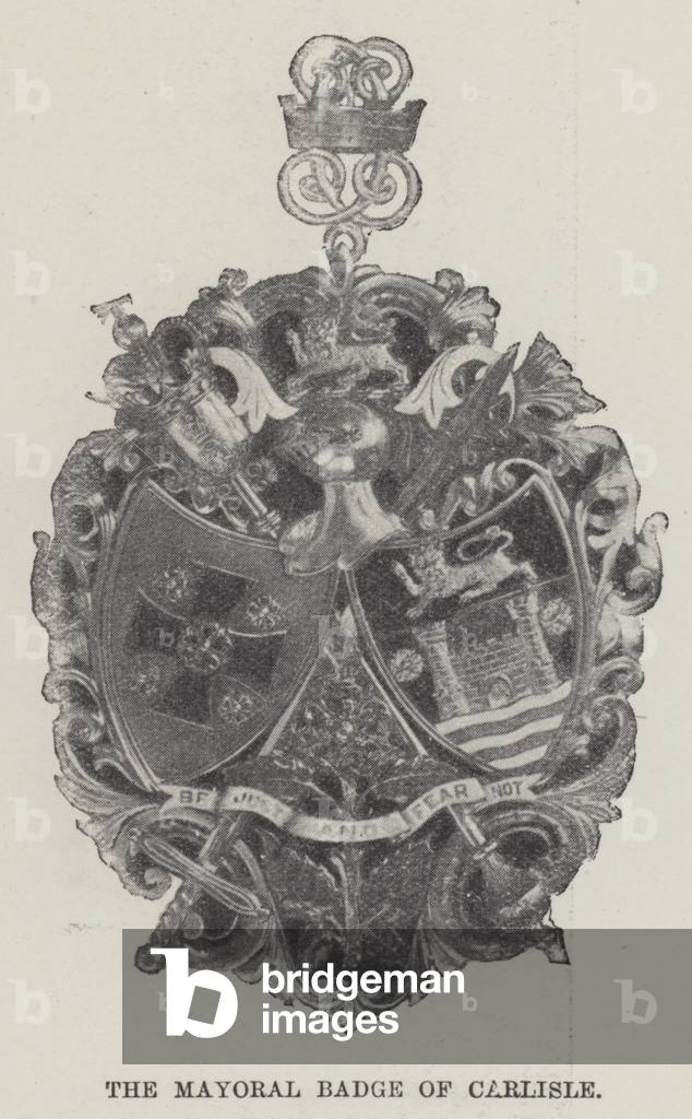 The Mayoral Badge of Carlisle (engraving)