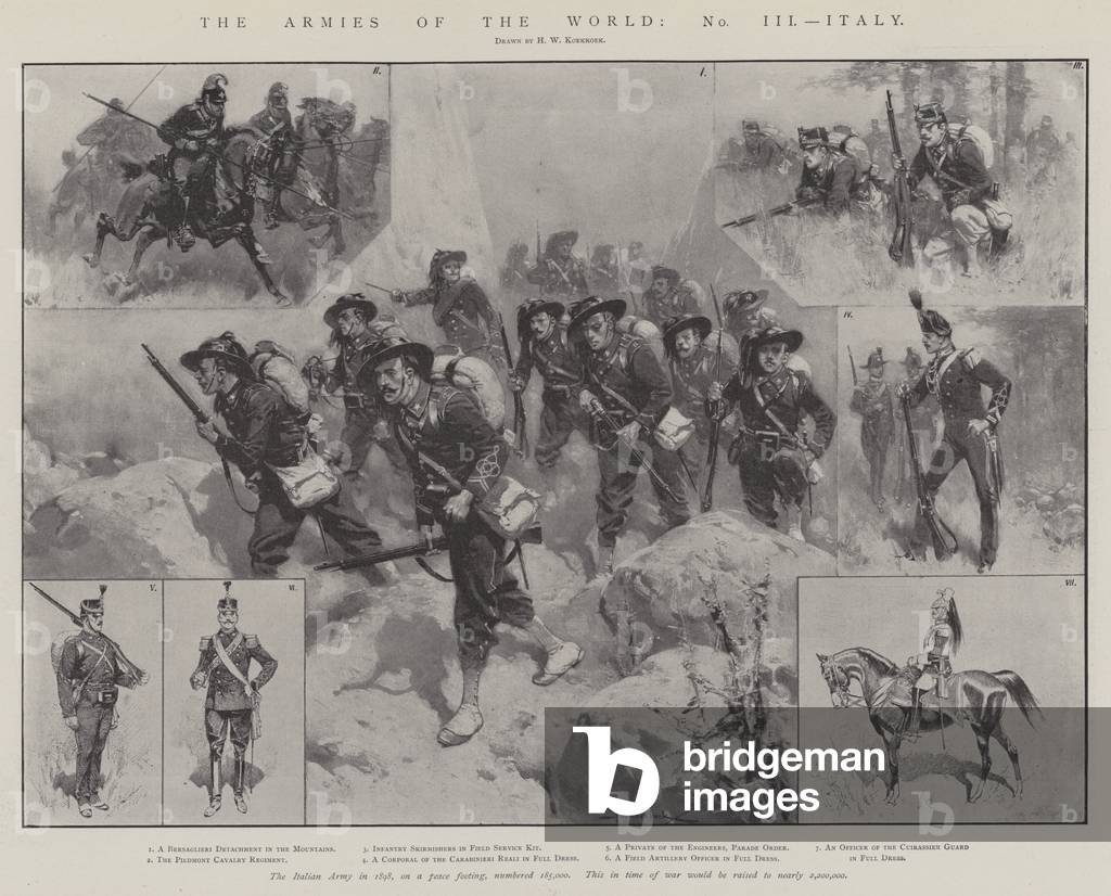 The Armies of the World, Italy (litho)