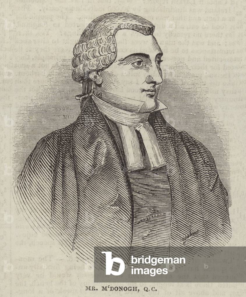 Mr M'Donogh, QC (engraving)