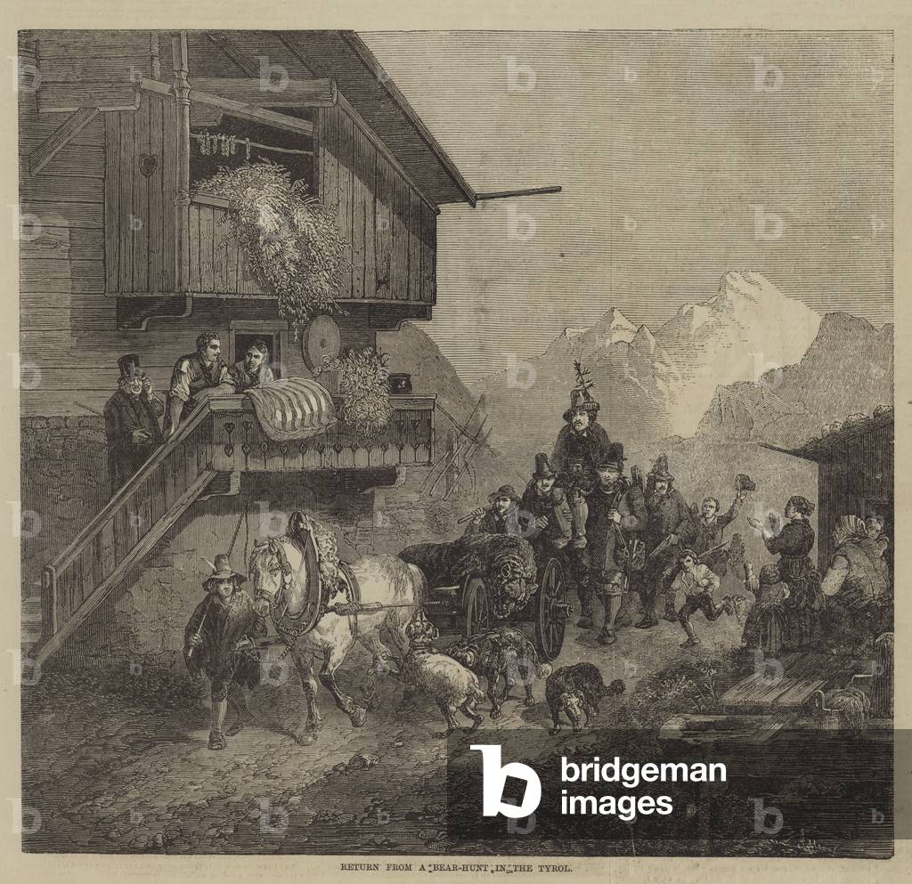 Return from a Bear-Hunt in the Tyrol (engraving)