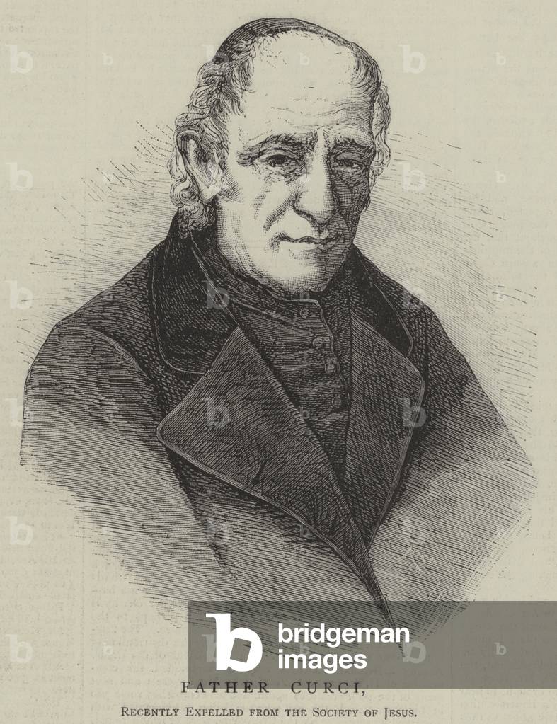 Father Curci, Recently Expelled from the Society of Jesus (engraving)