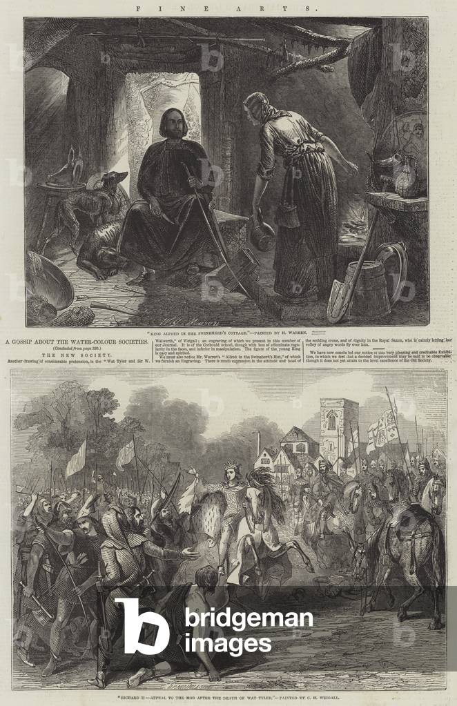 A Gossip about the Water-Colour Societies (engraving)
