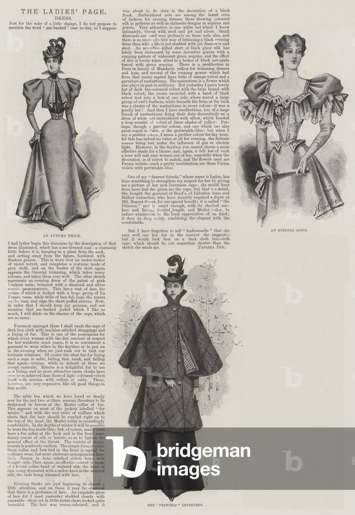 The Ladies' Page, Dress (litho)
