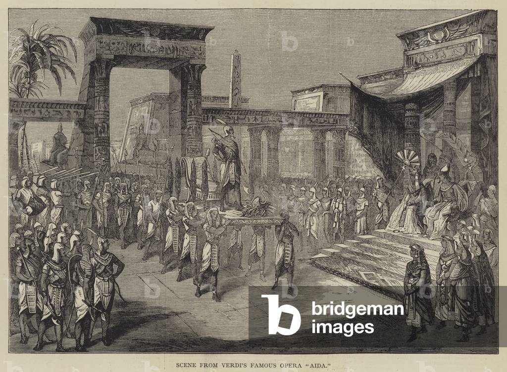 Scene from Verdi's Famous Opera 