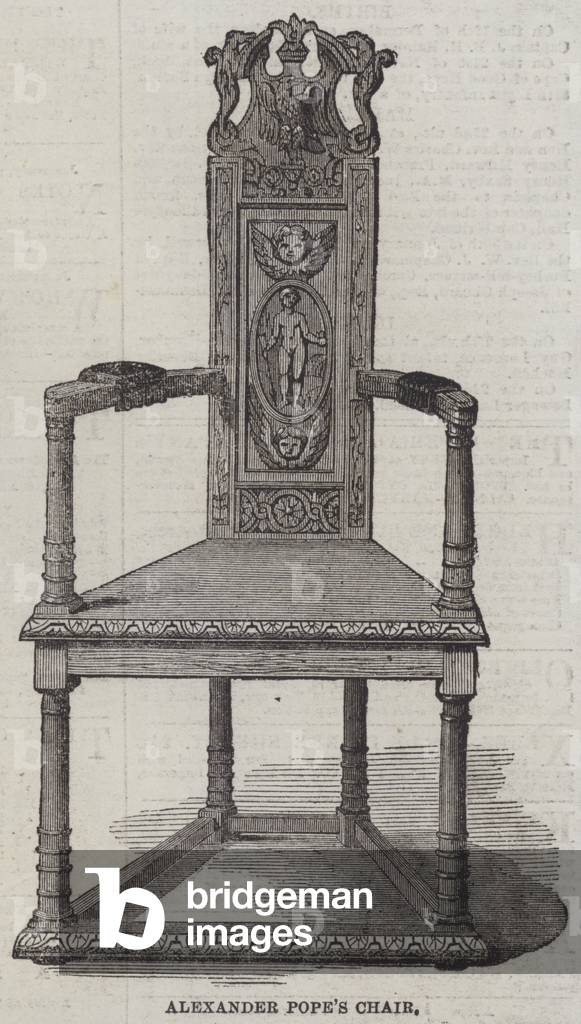 Alexander Pope's Chair (engraving)