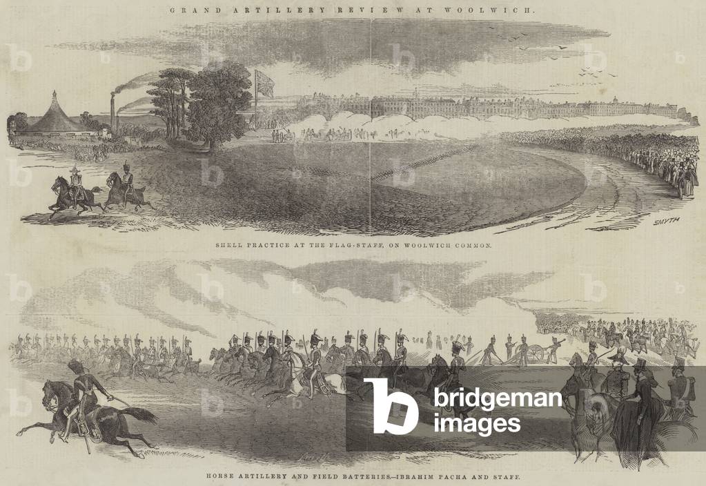 Grand Artillery Review at Woolwich (engraving)