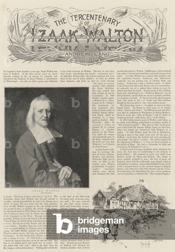 The Tercentenary of Izaak Walton (engraving)