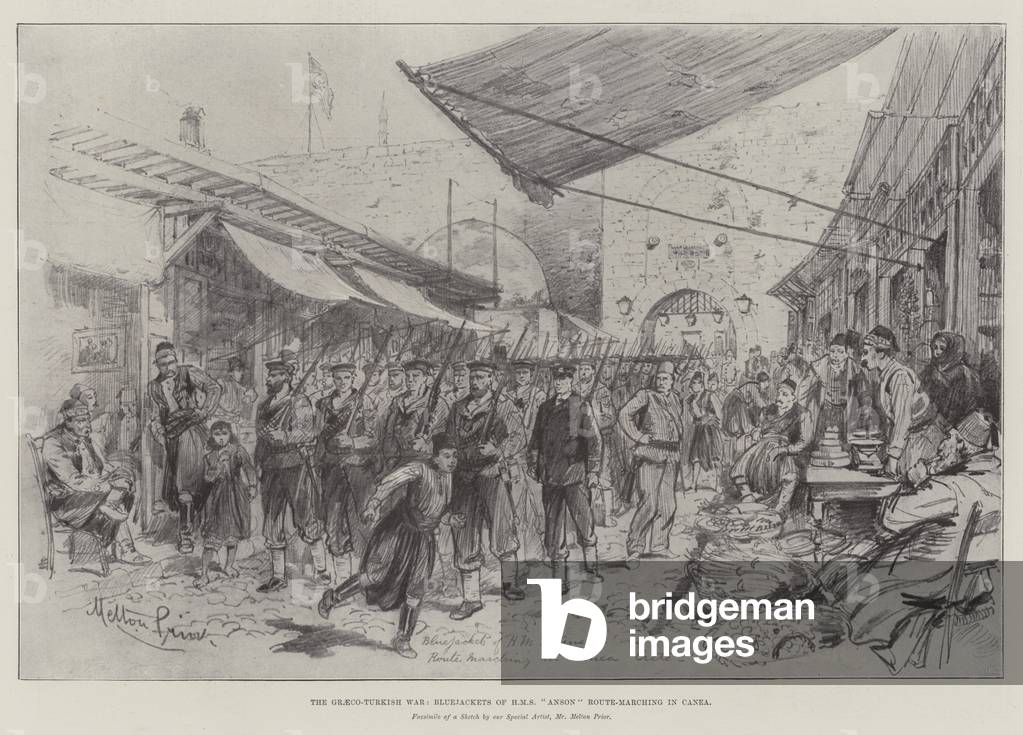 The Graeco-Turkish War, Bluejackets of HMS 