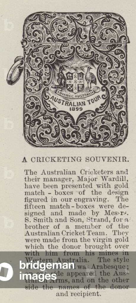 A Cricketing Souvenir (engraving)