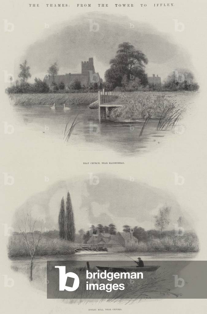 The Thames, from the Tower to Iffley (litho)