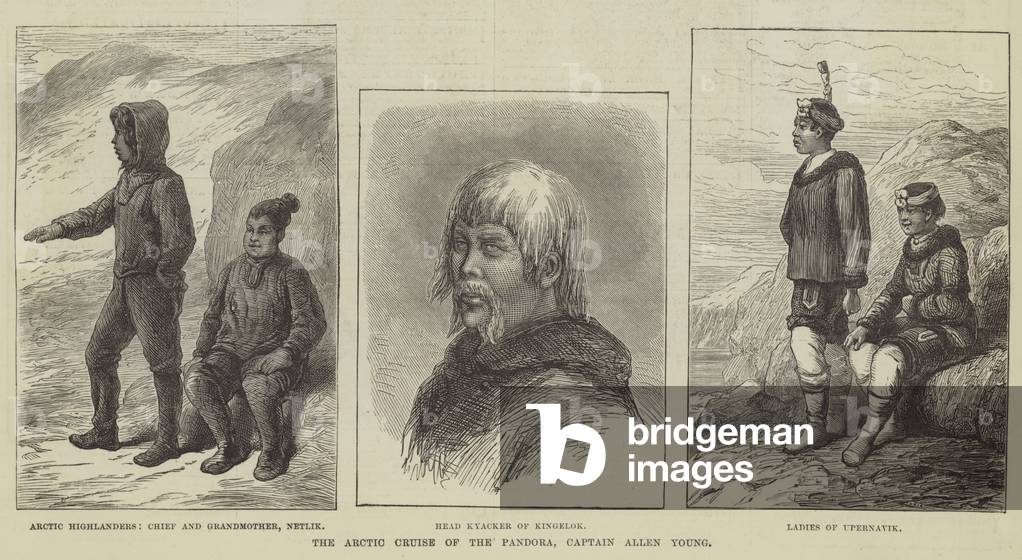 The Arctic Cruise of the Pandora, Captain Allen Young (engraving)