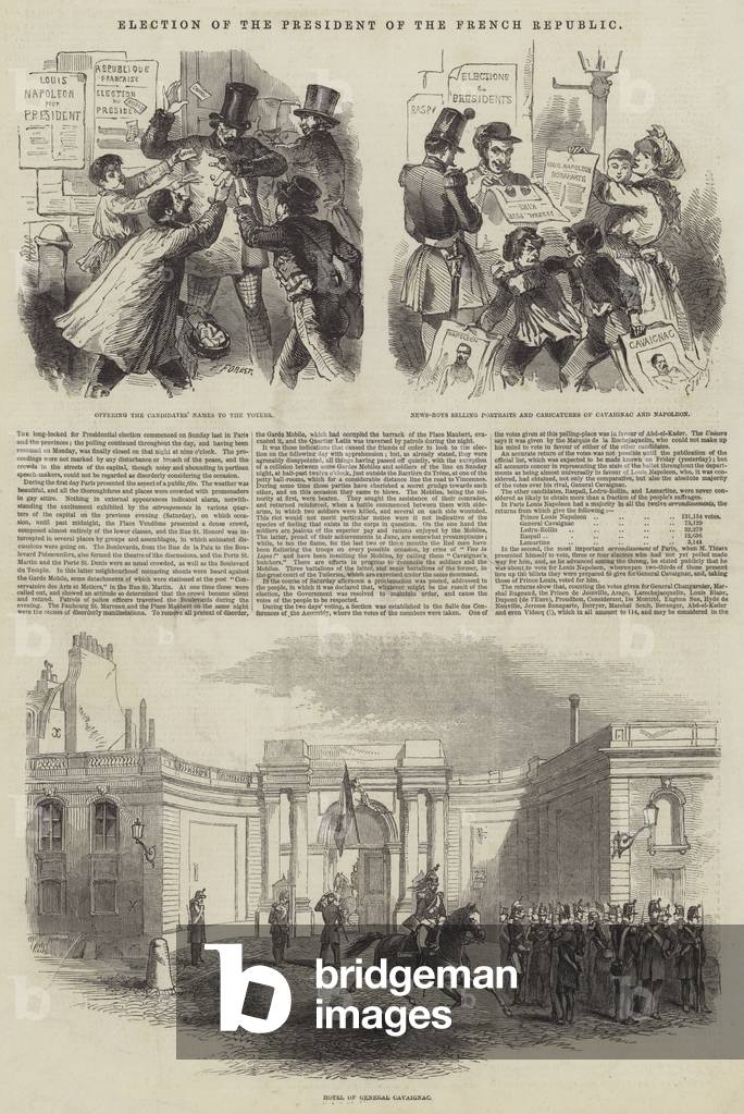 Election of the President of the French Republic (engraving)