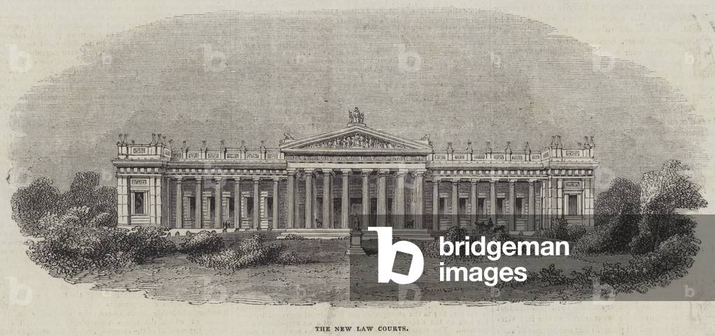 The New Law Courts (engraving)