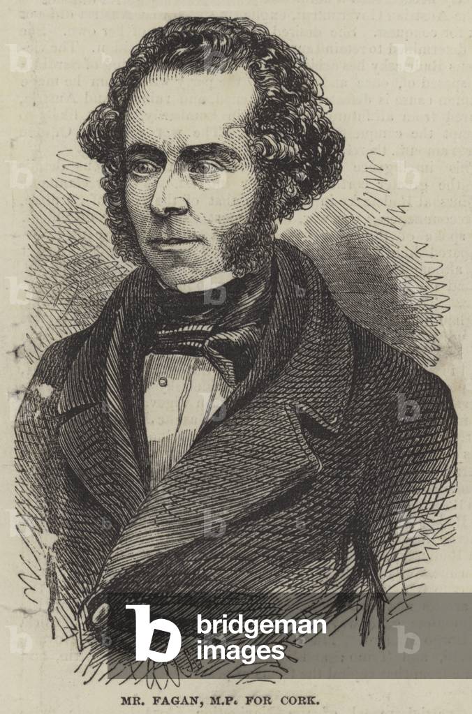 Mr Fagan, MP for Cork (engraving)