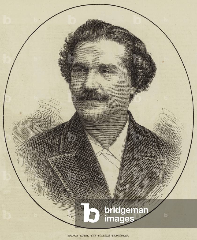 Signor Rossi, the Italian Tragedian (engraving)