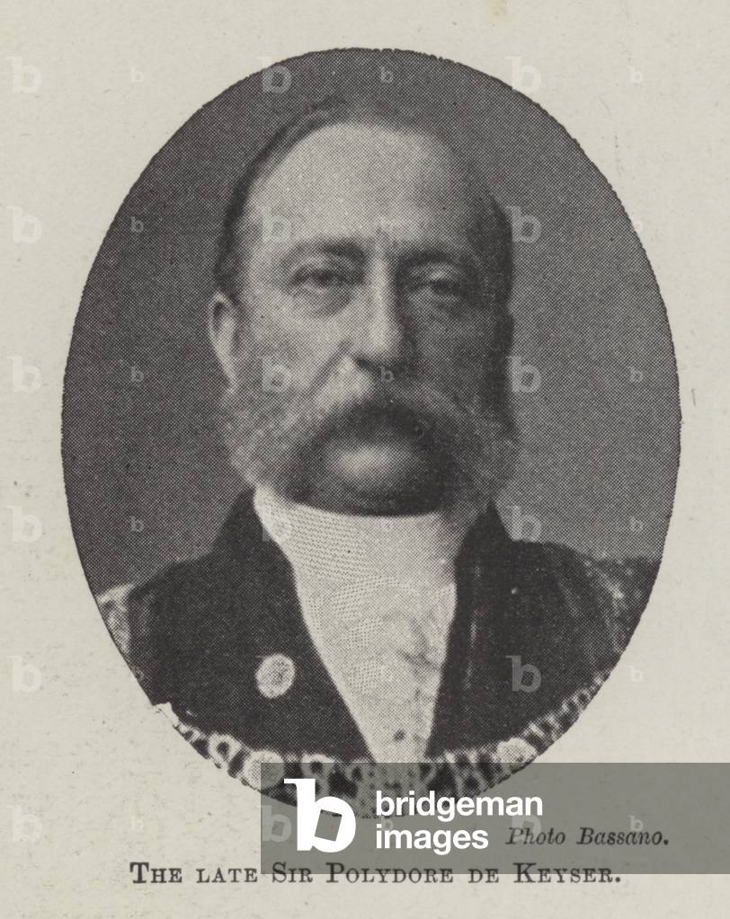The late Sir Polydore de Keyser (b/w photo)