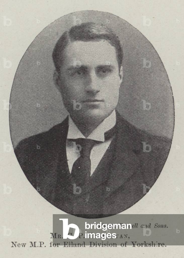 Mr C P Trevelyan, New MP for Elland Division of Yorkshire (b/w photo)