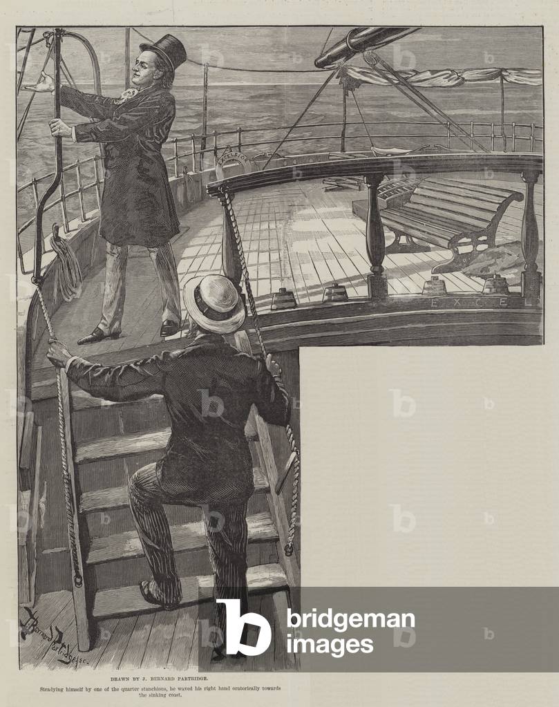 The Crusade of the Excelsior, by Bret Harte (engraving)