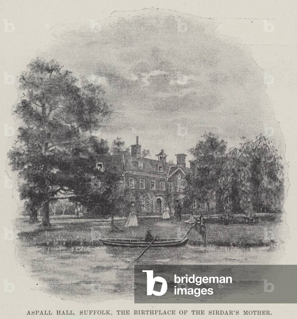 Aspall Hall, Suffolk, the Birthplace of the Sirdar's Mother (engraving)